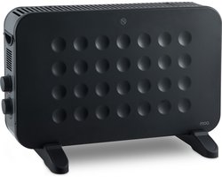 MOA Elektrische Kachel - Convectorkachel - Verwarming Elektrisch - Verstelbare Thermostaat - 2000 watt - Zwart - PH01B