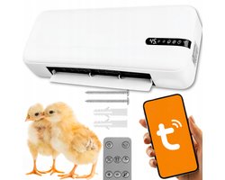 MOZY® - Wandkachel 3.0 - tot 2000W - Wit - met WiFi - met Timer - Open Raam Detectie - Slimme Detectie - Oververhittingsbeveiliging - Eco Modus - Energiezuinig verwarmen zonder gas - Luchtgordijn