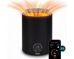 Princess Keramische Smart Kachel - 348360 - Met WiFi, App & Afstandsbediening – 360° Verwarming – Verstelbare Thermostaat – 2000 W