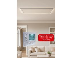 QH-HL Infrarood paneel met LED verlichting (400 - 840 Watt) - Wit - 840 Watt - 130 x 63 cm