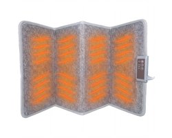 Silvergear Infrarood Verwarmingspaneel Staand - Opvouwbaar - 3 Standen - 40°C, 50°C en 60°C - Extra Lang Snoer - Infrarood Paneel Verplaatsbaar - Elektrische Kachels