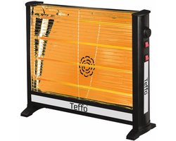 Teffo Quartz Infrarood Kachel - 2200W - Zwart - Ventilatorkachel - Infrarood Verwarming
