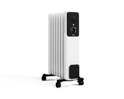 Tristar KA-5377 Oliegevulde Radiator met 7 Ribben – Elektrische Verwarming 1500 W – Stil – Met Thermostaat – 3 Warmtestanden – Veilig – Mobiele Kachel