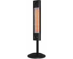 Veito CH1800 RE NOIR - Energiezuinige hoge capaciteit Carbon Infrarood Verwarming - Elektrische Kachel - Heater - Elektrisch - Staand - In hoogte verstelbaar - 3 warmtestanden regelbaar - incl. afstandbediening - 1700W