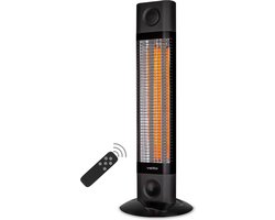 Veito CH1800 RT - Zwart - Energiezuinige Carbon Infrarood Verwarming - Elektrische Kachel - Heater - Terrasverwarming - Elektrisch - Staand - 2 warmtestanden regelbaar - incl. afstandbediening - 1700W