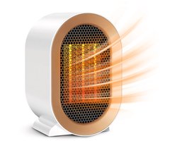 Vulpes Goods® Tech - Elektrische Kachel Pro - Elektrische Verwarming voor Binnen - Ventilatorkachel - Keramische Kachel - Heater - 2 Standen - 1200W - LED Indicatie - Wit