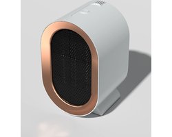 Zuinige Elektrische Kachel - Slaapkamer verwarming - Kamer verwarming- 800 watt - 1200 watt - Wit/Goud