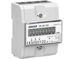 3 Fase Elektriciteitsmeter DIN Rail met MID-certificaat - 0,25A tot 80A - Voor Precisie Energieverbruik