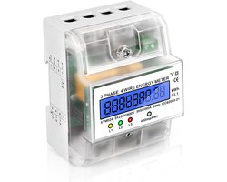 3-Fasen 4 Draad Stroommeter - Nauwkeurige Meting voor Hoogvermogen