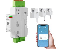 3-fasen WiFi Energieverbruik Meter RS485 Modbus DIN-rail slimme stroommeter