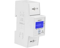 5-80A 230V 50Hz Digitale Enkelfasige Energie- en Wattmeter 100A LCD Display DDS015 DIN-Rail Montage