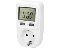 DailySupplies® Energiemeter Verbruiksmeter - P1 Meter Stopcontact - 10.7 CM - Wit