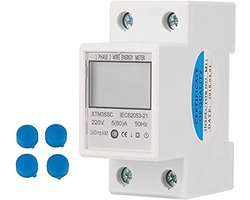 Digitale 220V 5(80)A DIN-rail Stroommeter - 1-fase kWh Meetinstrument