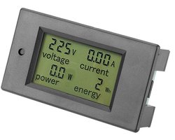 Digitale AC Energiemeter met LCD Scherm - Spannings- en Stroommeting tot 100A