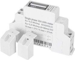 Digitale Eenfasige Kilowattuur Meter voor DIN-rail Montage (230V, 5(32)A)