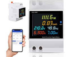 Digitale Energiemeter DIN-rail 6-in-1 Spanningsstroommeter 40-300V 100A