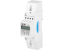 Digitale kWh Meter voor DIN-Rail Montage - 1 FASE - 10(40)A - LCD Display