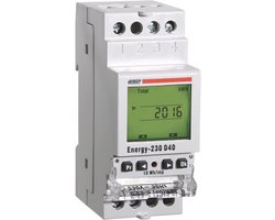Digitale kWh Meter voor DIN-Rail Montage - Eenfasige Elektriciteitsmeter met LCD Scherm