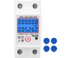 Digitale kWh Meter voor Energieverbruik Meten en Overzichtelijk Display