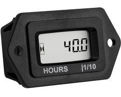 Digitale LCD Bedrijfsurenteller voor AC/DC Toepassingen - Waterdicht en Betrouwbaar