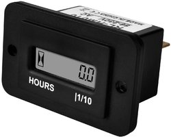 Digitale motoruurstandmeter 86-230V AC - resetbare LCD uurstandmeter voor generator, truck, boot, trailer, sneeuwmobiel, bedrijfsuren bijhouden