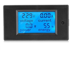 Digitale Multimeter Vermogensmeter AC 100A: Spanning, Stroom, Watt & kWh Monitor
