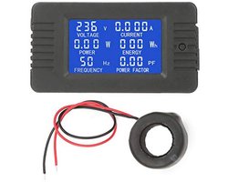Digitale Stroommeter met LCD-display voor AC 80-260V en 100A