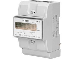 Drie Fase Digitale AC Meter - Energie Meter tot 80A - DIN TH-35mm