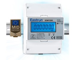 Driefase kWh Energiemeter voor Din Rail met Resetteerbare Deelmeting en Backlit LCD