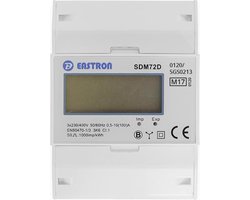 Eastron elektriciteitsmeter - Eastron energiemeter 100A 3-fase digitaal MID (SDM72DMID)