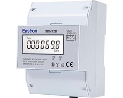 Elektriciteitsverbruiksmeter Driefasige Pulsmeter 100A kWh Slimme Energiemeter met LCD-scherm en Achtergrondverlichting