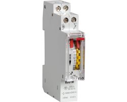 Elektromechanische Tijdschakelaar voor DIN-rail - Dagprogrammering - Lichtgrijs