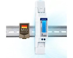 Energiekosten Monitor - 1-fase 45A kWh Meter met Pulsuitgang en LCD-scherm