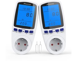 Energiekostenmeter met LCD-achtergrondverlichting voor stopcontact - Tot 3680 W / 16 A
