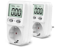Energiekostenmeter met LCD-scherm en overbelastingsbeveiliging, ideaal voor energieverbruik monitoring, 3680W