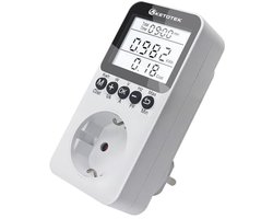 Energiekostenmeter met LCD-scherm en Overbelastingsbeveiliging - Tot 3680 W