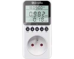 Energiekostenmeter voor Stopcontact met Overbelastingsbeveiliging
