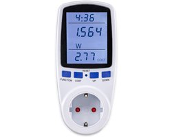 Energiemeter Verbruiksmeter - P1 Meter Stopcontact - Wit