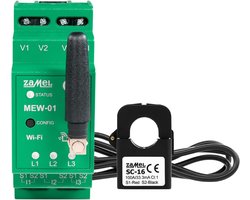 Energiemonitor 3 fasen Wi‑Fi – stroommeting en -bewaking MEW‑01/1F
