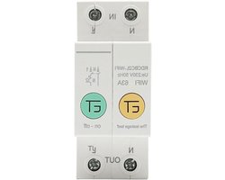 Energieverbruiksmeter - Stroommeter Wifi - Energie Verbruik Meten - Real-time Inzicht - 25 Ampere - Wit