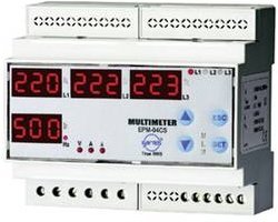 ENTES EPM-04C-DIN Spanning, stroom, frequentie, bedrijfsuren, urentotaal