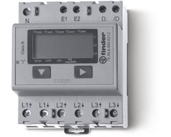 Finder elektriciteitsmeter - Finder 7E.46.8.400.0212 FIN KWH-M 3X65A LCD MID MODBUS