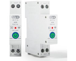 KARZO - Automatische Schakelaar 1P 63A 230VAC Slimme WiFi Energie Meter Timer met Stemcontrole Schakelaar (01)