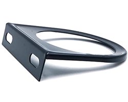 KARZO - Montagepaneel enkel gat 52mm - Ijzeren instrument beugel - Zwart
