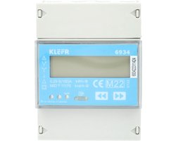 Klefr elektriciteitsmeter - Klefr kWh meter 3-fase 100A Modbus MID gekeurd (6934)