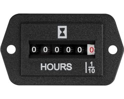 Mechanische bedrijfsurenteller AC 110-250 V - Waterdicht en batterijloos voor diverse toepassingen