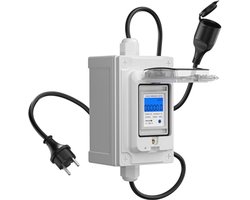 Mobiele digitale stroommeter 230V 60A IP67 KWH-teller led-stroommeter met resetfunctie