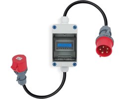 Mobiele stroommeter voor caravans en kampeergebruik - 3-fasen met CEE-stekker