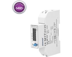 ORNO OR-WE-515, Elektronisch, Uitgangsvermogen, Wit, kWh, LCD, Modbus