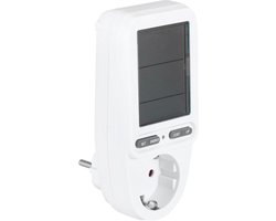 Q-Link energiekostenmeter - randaarde - digitaal - memory - wit